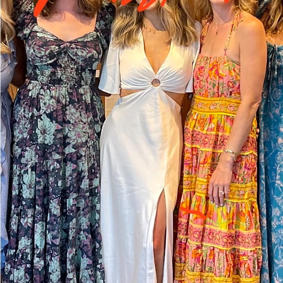 Abercrombie angel sleeve o- ring silk maxi dress - Picture 3 of 3